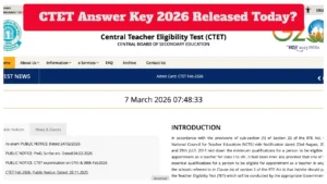 CTET Answer Key 2026 Released Today? How to Check Provisional Key at ctet.nic.in in Education category
