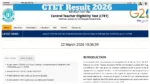 CBSE CTET Result 2026 – How to Check CTET February Score By DOB, Here Direct Link