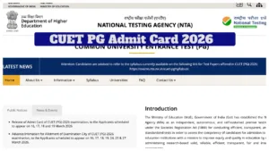 NTA CUET PG 2026 – How to Download for March 16–19 Exams Admit Card at exams.nta.nic.in