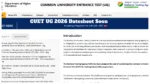 CUET UG 2026 Exam Dates – NTA Datesheet Link to Activate Shortly, How to Download Datesheet PDF at cuet.nta.nic.in