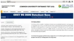 NTA CUET UG 2026 – How to Download Subject-Wise Datesheet PDF at cuet.nta.nic.in
