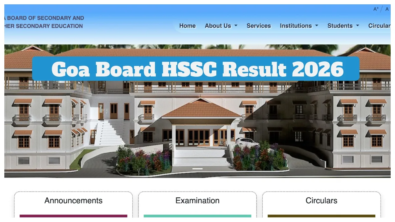 Goa Board Hssc Result 2026