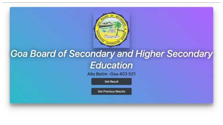 Goa HSSC Result 2026- How to Check GBSHSE Class 12 Score at gbshse.in