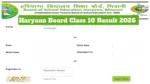 Haryana Board Result 2026 – How to Check HBSE 10th Score Via Mobile? Direct Link Here
