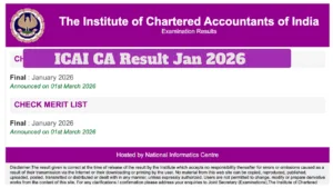 ICAI CA Result Jan 2026 Announced March 8? Check Direct Link at icai.nic.in in Education category