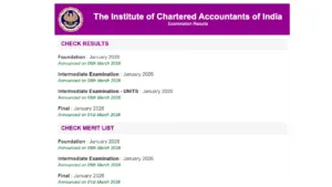 ICAI CA Result Jan 2026 Announced Today - Download Scorecard at icai.nic.in in Education category