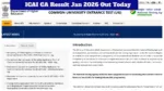 ICAI CA Result Jan 2026 Announced Today – Download Scorecard at icai.nic.in