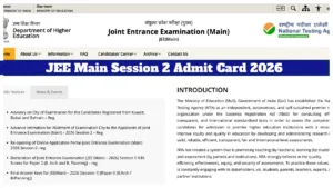JEE Main Session 2 Admit Card 2026 – How to Download Hall Ticket at jeemain.nta.nic.in, Here Simple Steps