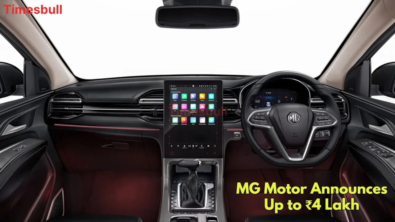 MG Motor March 2026 Offers: Get Massive Discounts Up to ₹4 Lakh on MG Cars in India