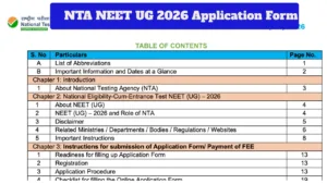 NEET UG 2026 – Apply Now at neet.nta.nic.in, Check Fees, Correction Window and Required Documents