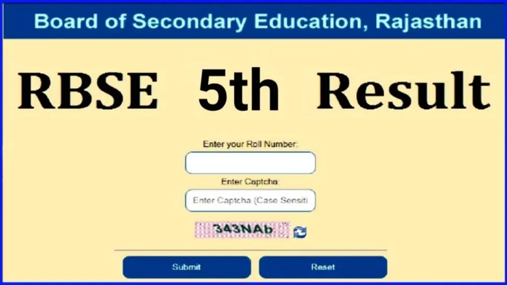 Check Rajasthan Board 5th Result 2026 Direct Link, Know Update