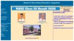 RBSE Class 10 Result 2026 Live – Announced Score March 20? here’s how to check