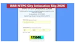 RRB NTPC CBT 1 Exam City Link Active Soon – How to Download City Slip at rrbdigialm.com