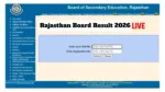 Rajasthan Board Result 2026