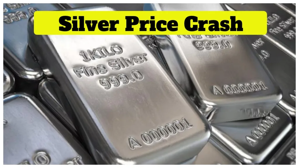 Silver Price Crash – Silver falls by ₹8,683 on MCX, Check latest 1 kg rate
