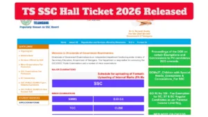TS SSC Hall Ticket 2026 Released - Download Class 10 Admit Card via WhatsApp & bse.telangana.gov.in in Education category