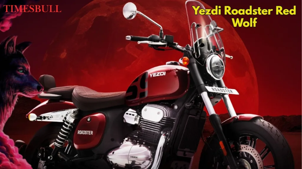 Yezdi Roadster Red Wolf Launched at ₹2.09 Lakh – 350cc Power with Royal Chrome Look