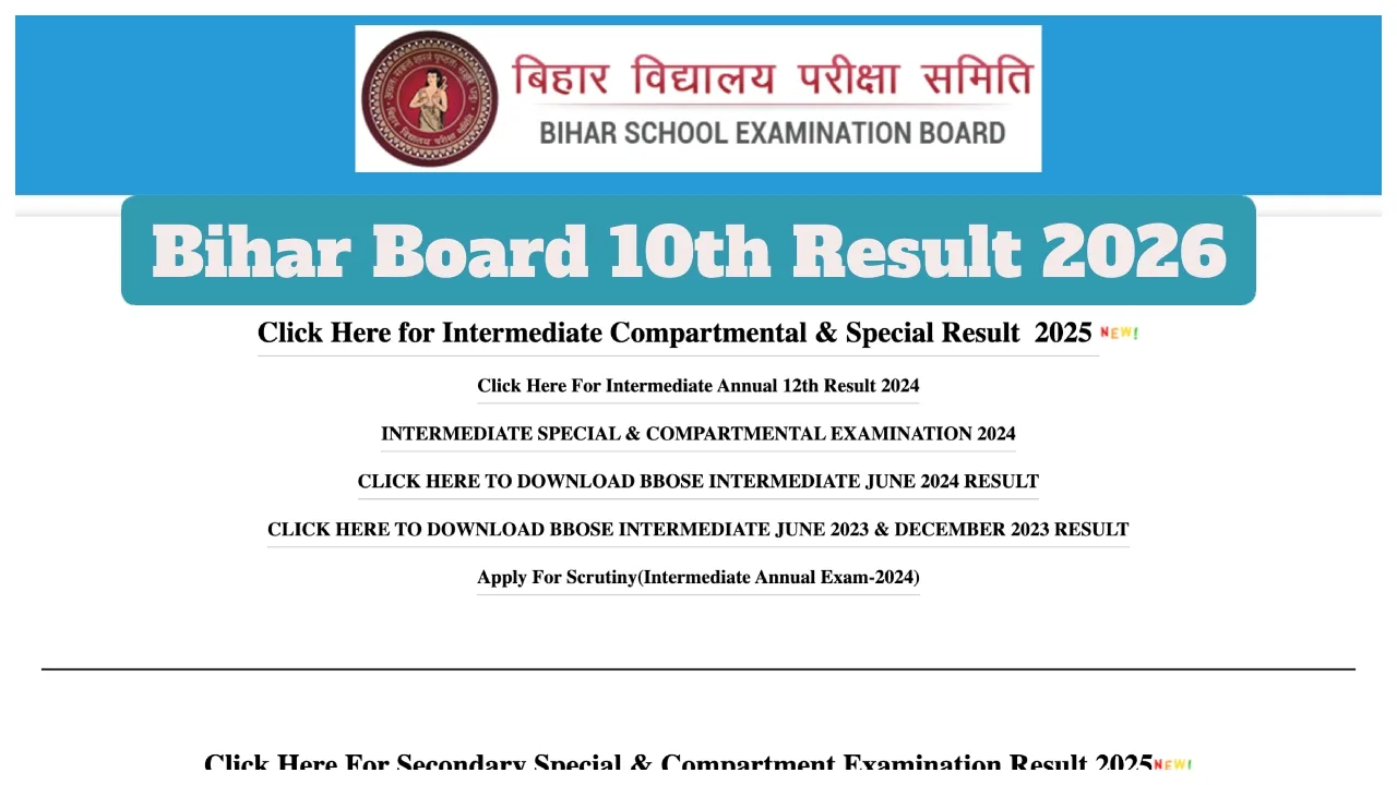 Bihar Board 10th Result 2026 – How to Check Scores By Mobile & Roll Number