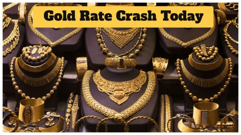 Gold Rate Crash – Silver Falls ₹7,500, Gold Down ₹1,800, Check 22K & 24K Prices