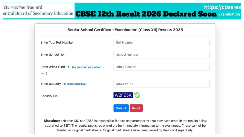 CBSE 12th Result 2026 Declared Soon – How to Check Result Via Roll Number and DigiLocker
