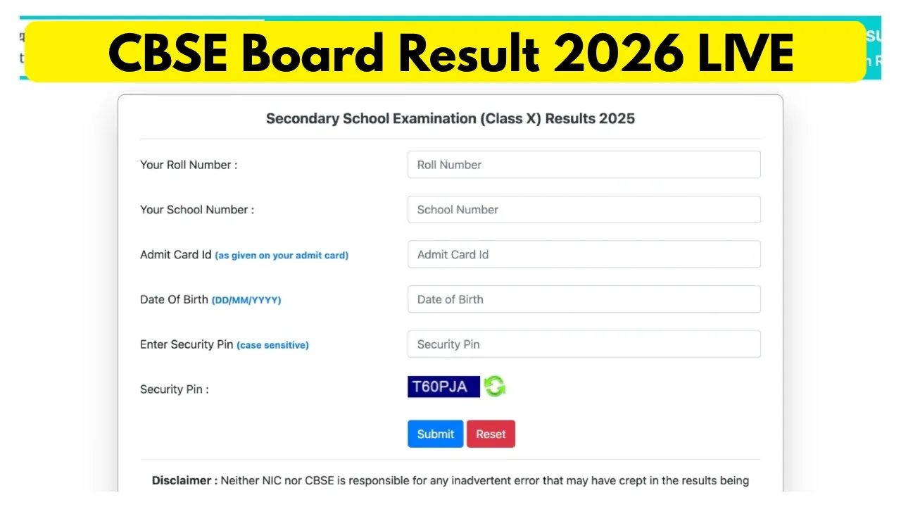 CBSE Board Result 2026 LIVE – Direct Link to Check Score via Roll Number & DigiLocker, Direct Link Here - CBSE Board Result 2026 LIVE | Times Bull