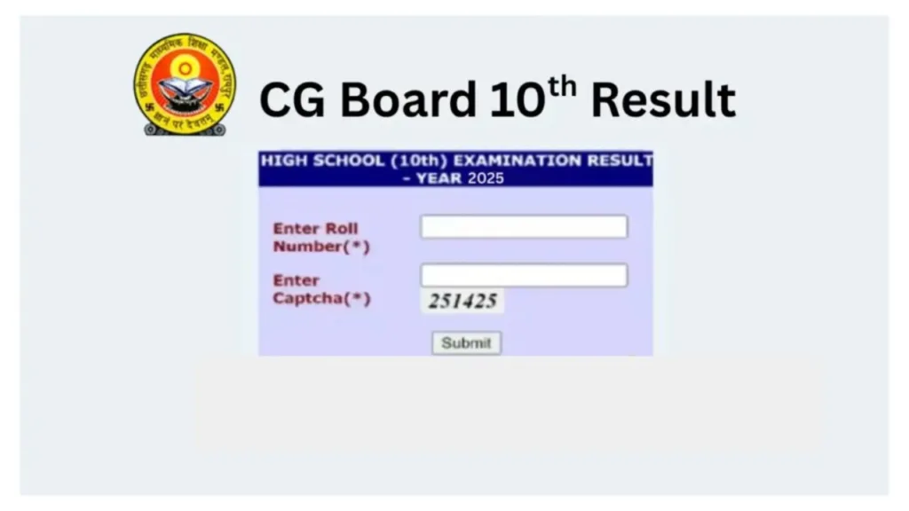 Cgbse 10th Result 2026