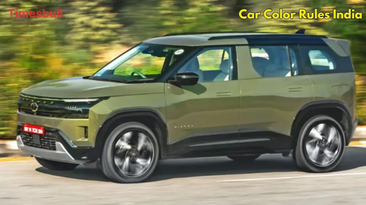 Car Color Rules India