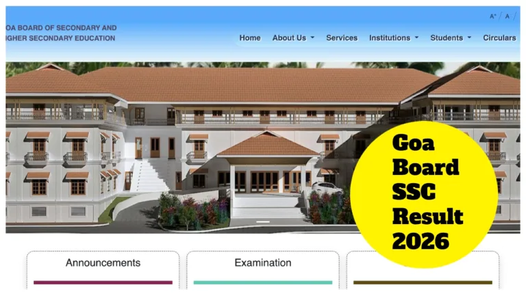 Goa Board SSC Result 2026 Tomorrow at 5 PM – How to Check GBSHSE 10th Scores at gbshse.in