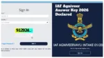 Iaf Agniveer Answer Key 2026 Declared