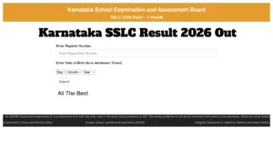 Karnataka SSLC Result 2026 Out
