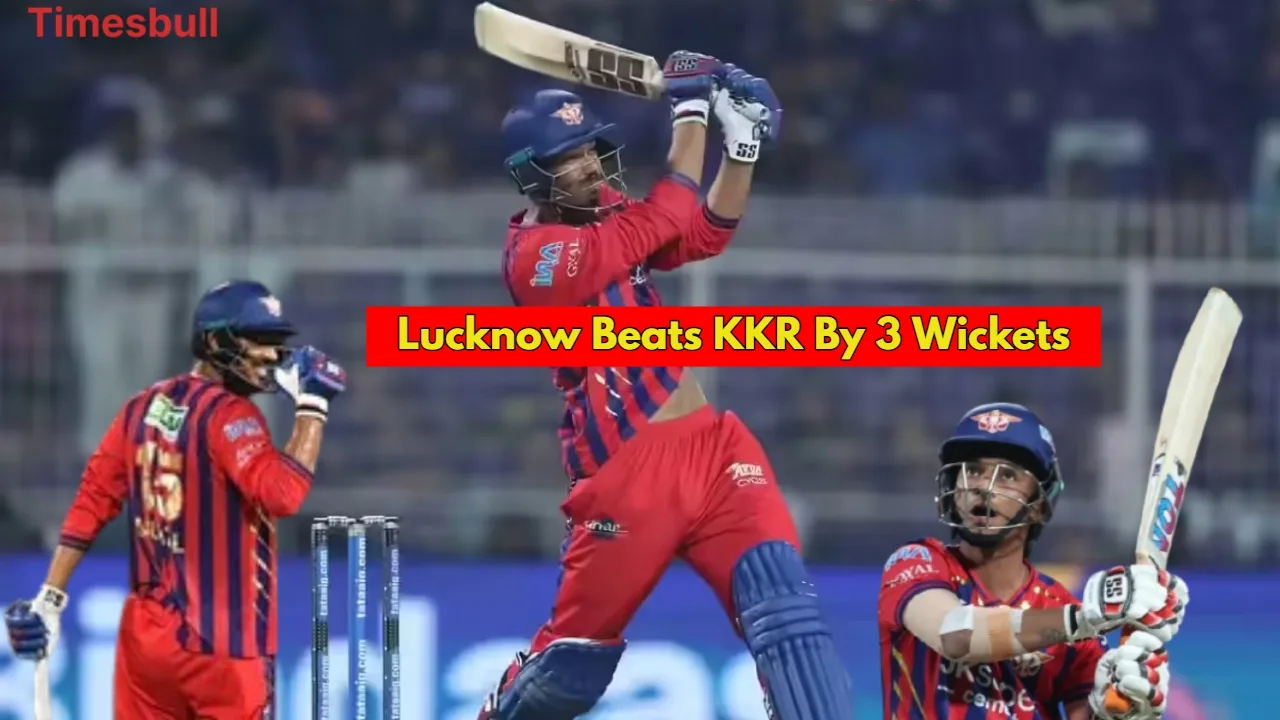 IPL 2026: Mukul Choudhary Snatches Victory from KKR with Epic Sixes - Lucknow Beats KKR By 3 Wickets | Times Bull