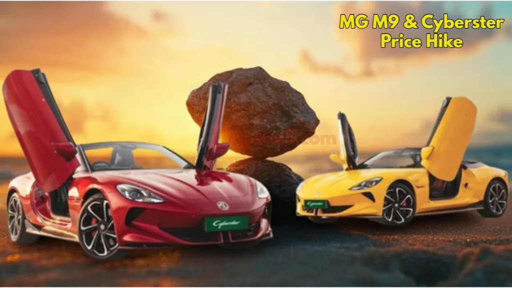 MG M9 & Cyberster Price Hike 2026: M9 MPV And Cyberster Roadster Get 2–5% Hike – Check New Rates And Range Specs