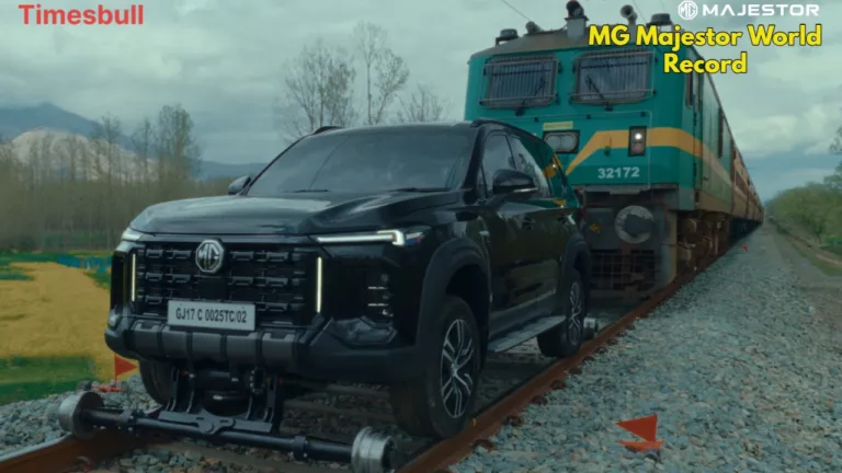 MG Magestor 2026: Record-Breaking SUV Pulls 400-Ton Train – Specs & Details - MG Majestor World Record (1) | Times Bull