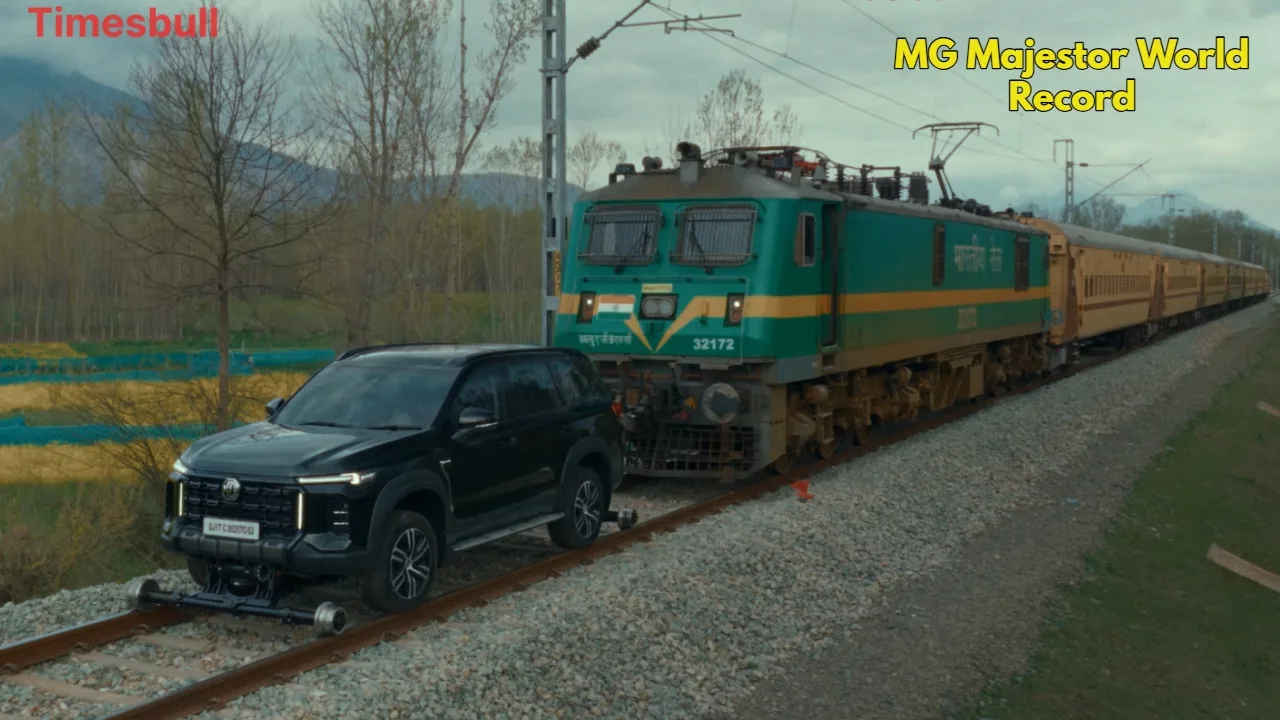 MG Magestor 2026: Record-Breaking SUV Pulls 400-Ton Train – Specs & Details - MG Majestor World Record (2) | Times Bull
