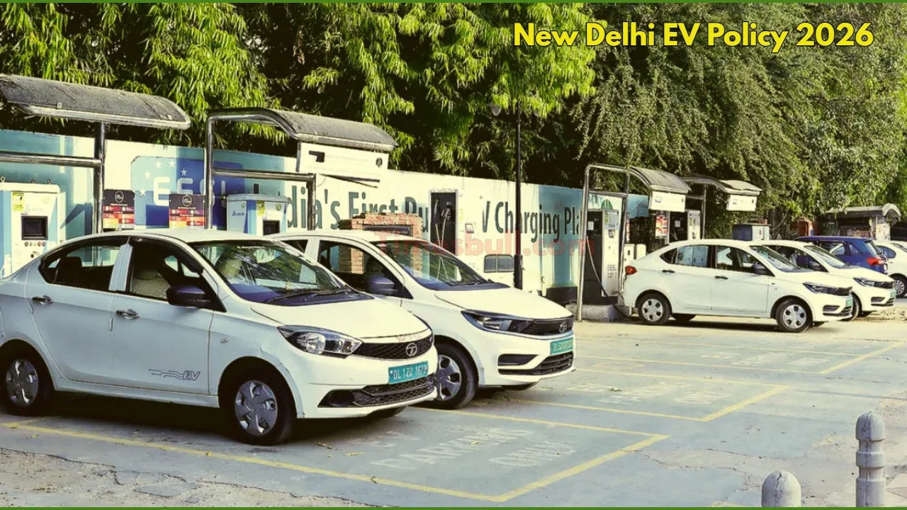 New Delhi EV Policy 2026: 100% Tax Waiver, ₹30 Lakh Limit & Full Details - New Delhi EV Policy 2026 | Times Bull
