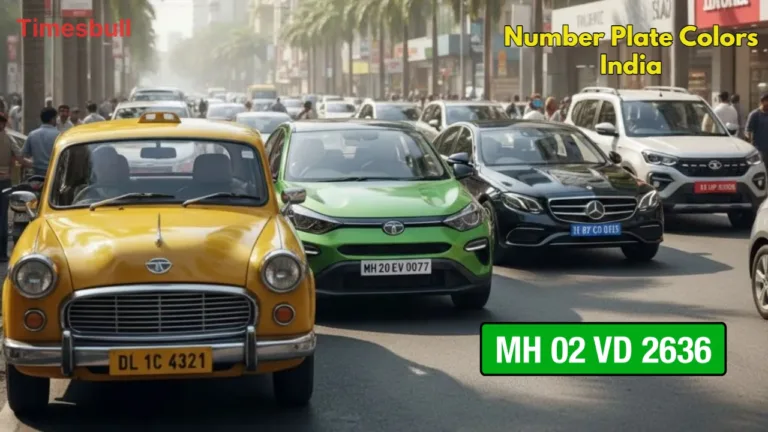 Number Plate Colors India 2