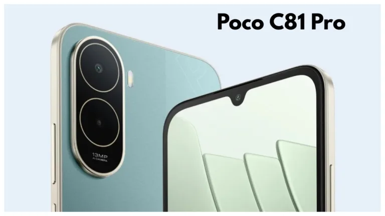 Poco C81 Pro Launched with 6,000mAh Battery, 6.9-inch Display, Price Starts ₹9,300