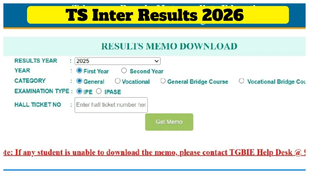 TS Inter Results 2026 LIVE