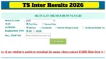 TS Inter Results 2026 LIVE