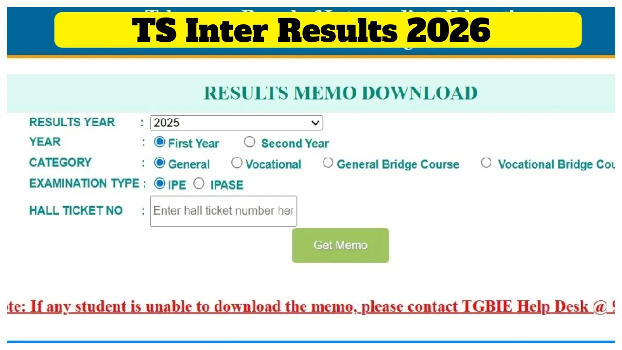 TS Inter Results 2026 LIVE