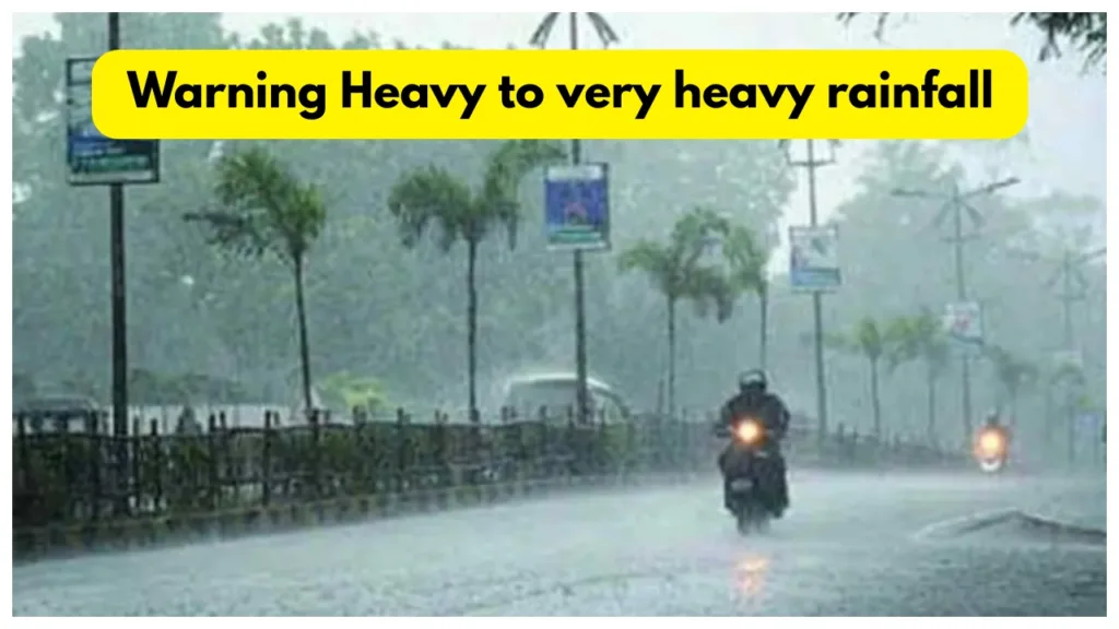Heavy Rain Alert – Warning Heavy to very heavy rainfall & Strong Winds in 11 States for Next 4 Days