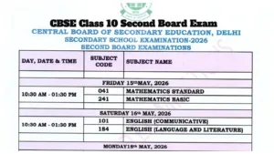 CBSE Class 10 Second