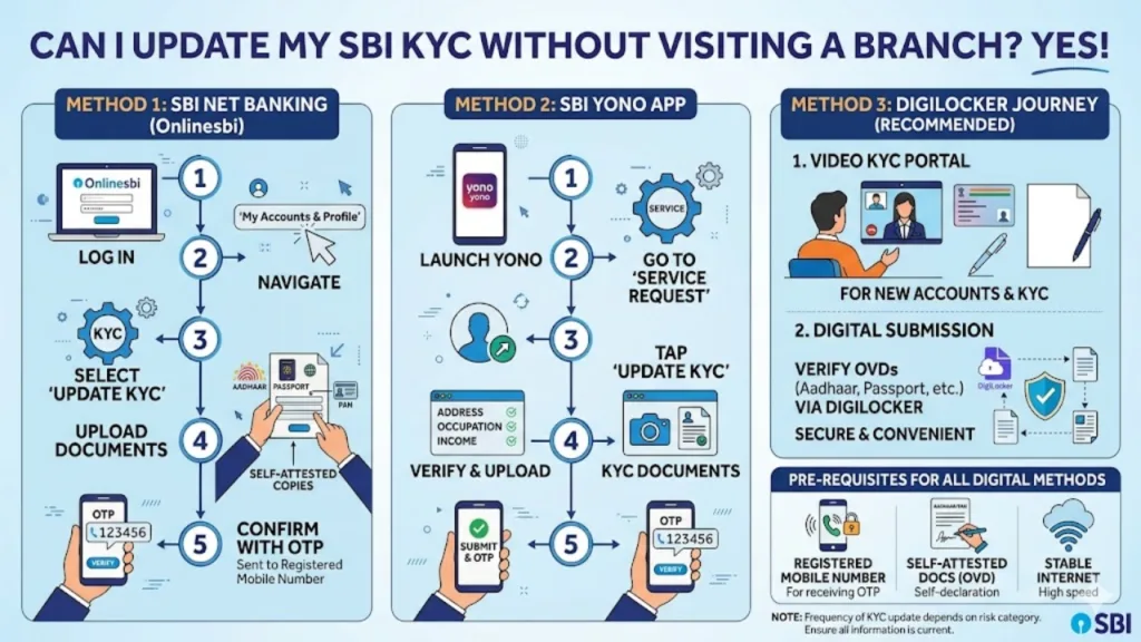 Can I Update My Sbi Kyc Without Visiting A Branch  | TIMESBULL