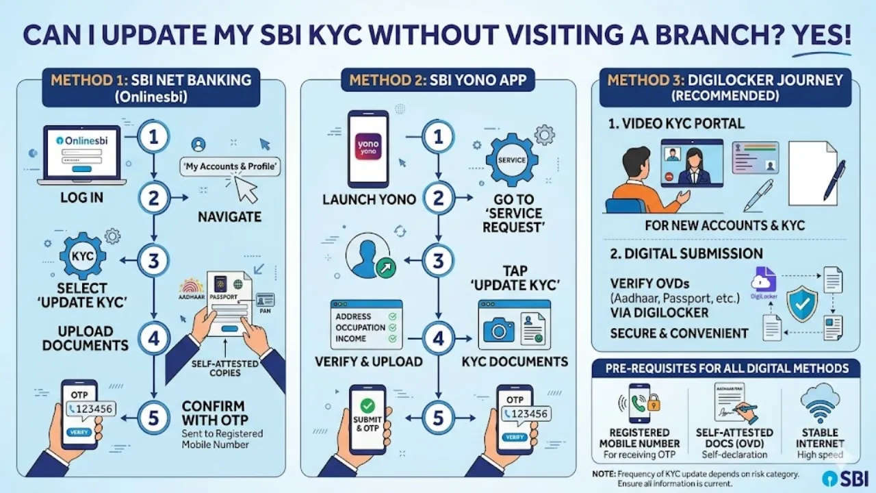 Can I Update My Sbi Kyc Without Visiting A Branch  | TIMESBULL
