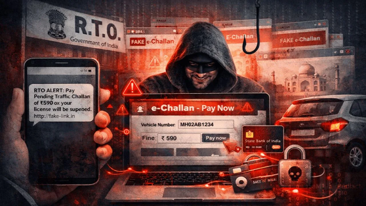 CYBER Alert! Fake Traffic Challan of ₹590 can empty your bank account; ICICI Bank issues warning - Fake Traffic Challan | TIMESBULL