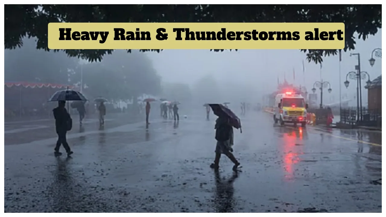 Weather Alert – Lightning Warning for 16 UP Districts, Heavy Rain & Thunderstorms alert in 11 States - Heavy Rain & Thunderstorms Alert | TIMESBULL
