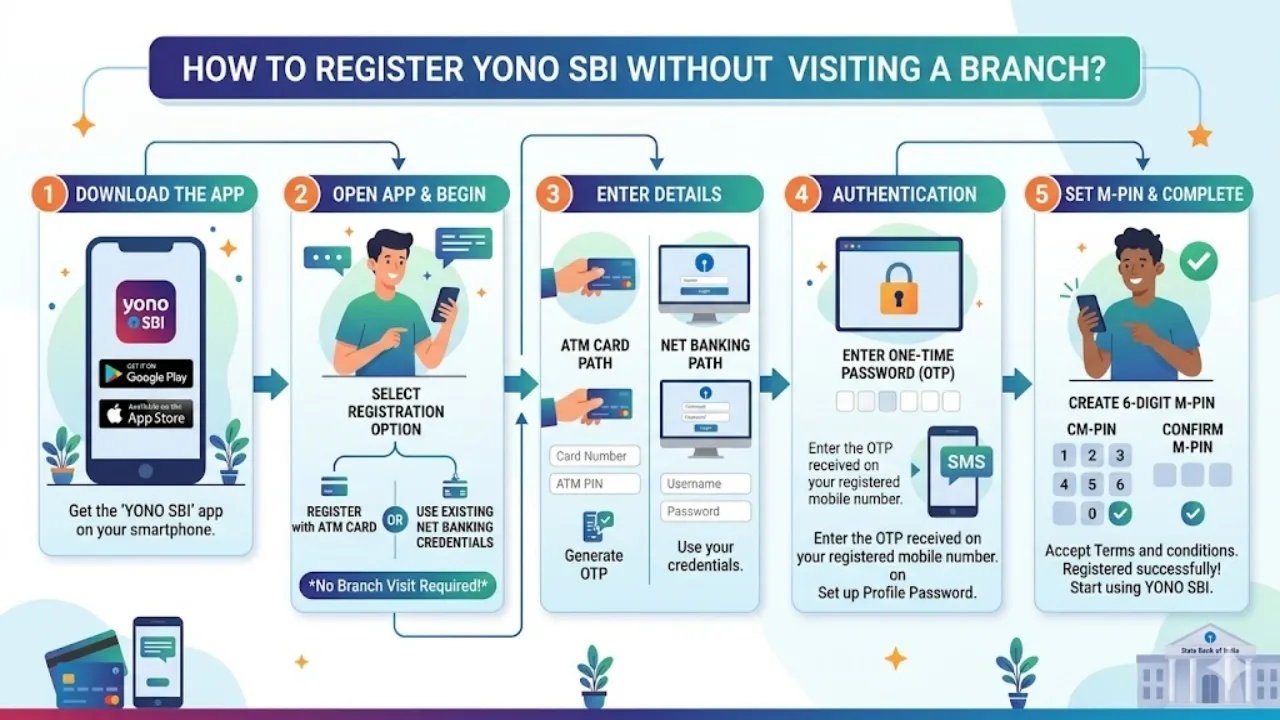 How To Register Yono Sbi Without Visiting A Branch  | TIMESBULL