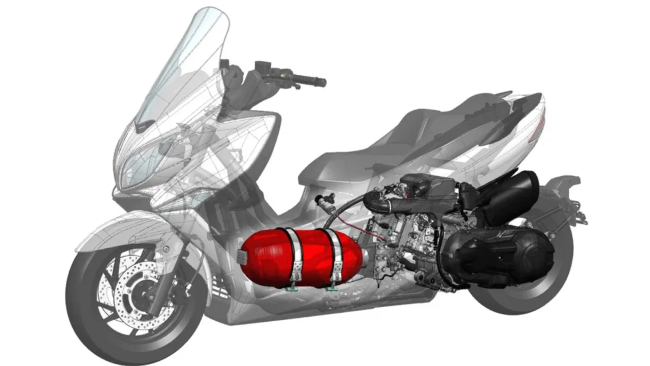 Toyota Hydrogen Scooter Patent Revealed: Swappable Fuel Cell Tech Based on Suzuki Burgman 400 - Hydrogen Burgman Scooter (2) | TIMESBULL