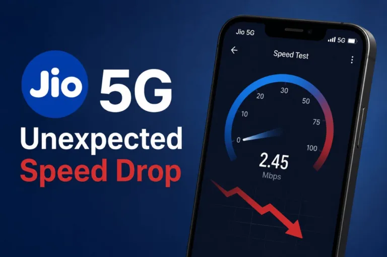 Jio 5G Unexpected Speed Drop: Network Slowdowns Frustrate Users