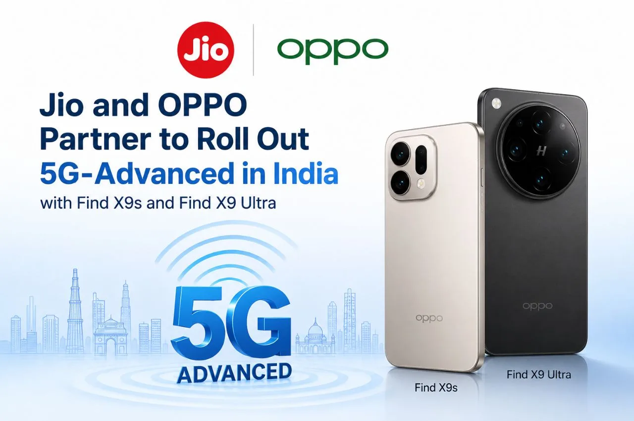 Jio and OPPO Partner to Roll Out 5G-Advanced in India with Find X9s and Find X9 Ultra - Jio Oppo 5g Advanced Partner | TIMESBULL